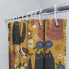 Cute Animal Cartoon Printed Shower Curtain Waterproof Bath Decoration Home Accessories For Bathroom Decor Wall Hanging Tapes