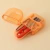 Exquisite and Portable Mini Travel Macaron Color Plastic Household Sewing Box Kit Needle Thread Scissors Sewing Tool