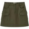 Women's Retro High-Waist A-Line Denim Skirt