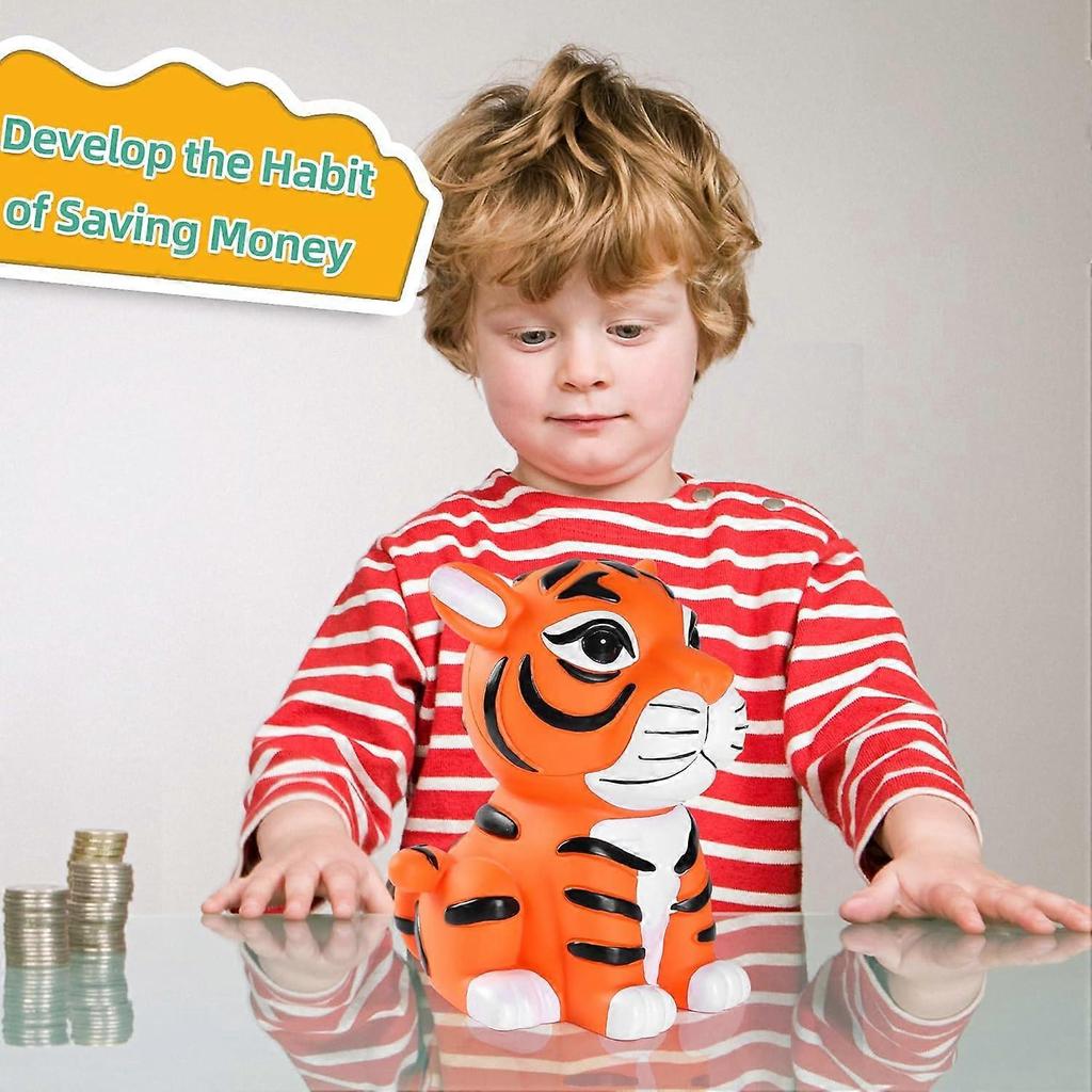 Tiger Spardose, Unzerbrechliche Spardose, Kann 1000 Münzen aufbewahren, Chinesisches Neujahr 2022 Tiger Spardose Münzbank