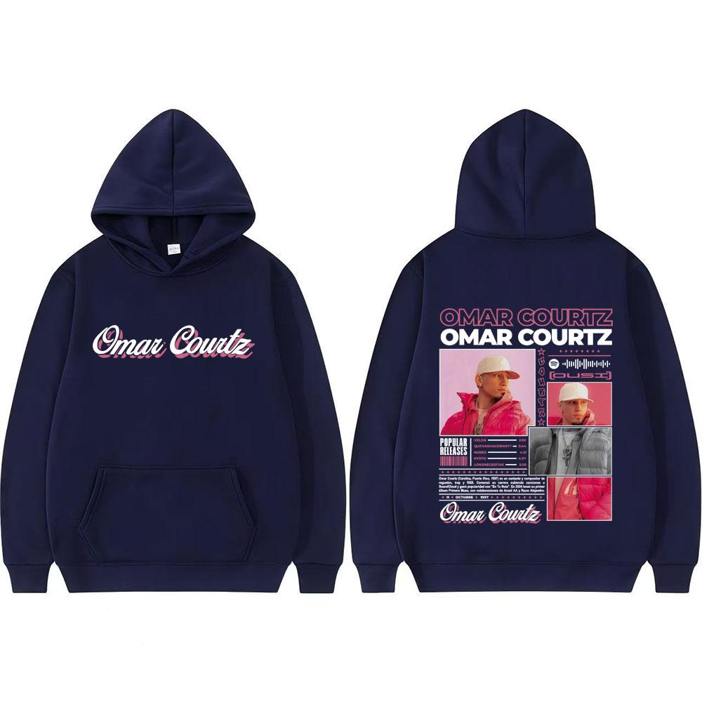 Rapper Omar Courtz Primera Musa 2025 Printed Sweatshirts Men Women Vintage 90s High Street Oversized Hoodie Casual Loose Hoodies