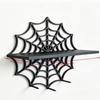 Black Halloween Floating Shelf Spider Web Wall Storage Rack Wall-Mounted Shelves  Living Room