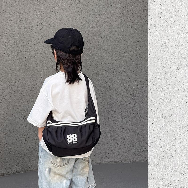 Digital Dumpling Shape Kids Casual Duffle Bag With Simple Style Spacious