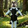 Black Costume Set, Mask Included,Ant Cosplay Outfit for Kids and Youth, for Halloween Parties and School Shows