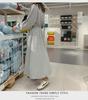 Korean Style Autumn/Winter Long Sleeve Waisted Sweater Dress for Women - Trendy Round Neck Design