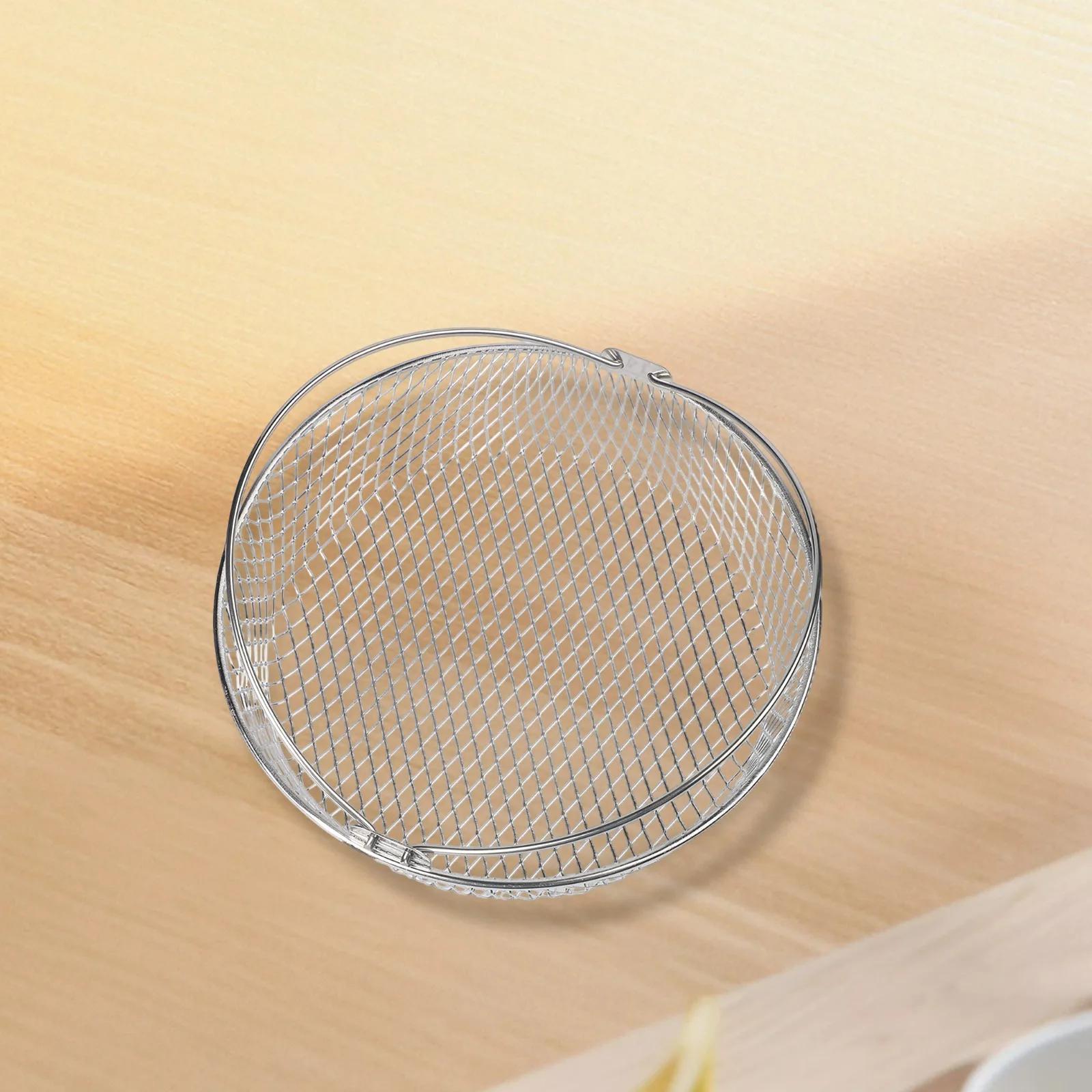 

Multipurpose Cooking Basket Stainless Steel Air Fryer Basket Airfryer Long-lasting Construction Rust Resistant China Mainland