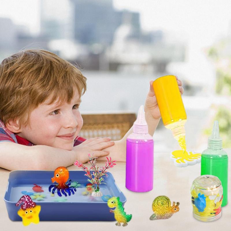 Zestaw żeli 3D Magic DIYFairy MagicWaterElf Forma Oceaniczna Zestaw Zwierząt Towarzyszących Zestaw Żelowy Aqua Fairy Zabawka Rękodzieło Prezent dla Dzieci