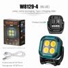 Portable Work Light with Adjustable Brightness Levels Rechargeable LED Mini Work Lamp USB Charging Compatible with Various Work Environments