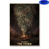 Classic Horror Movie The Thing Poster Retro Kraft Paper Posters DIY Wall Art Painting Stickers Home Bar Decor Fans Collection