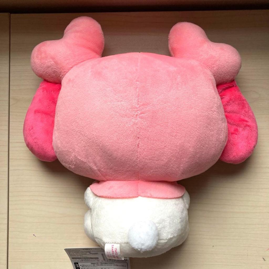 [USED] TWICE LOVELYS Sanrio Pocket Big Plush Toy My Melody Momo