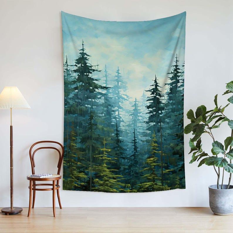 Watercolor Mist tapestry 75x100
