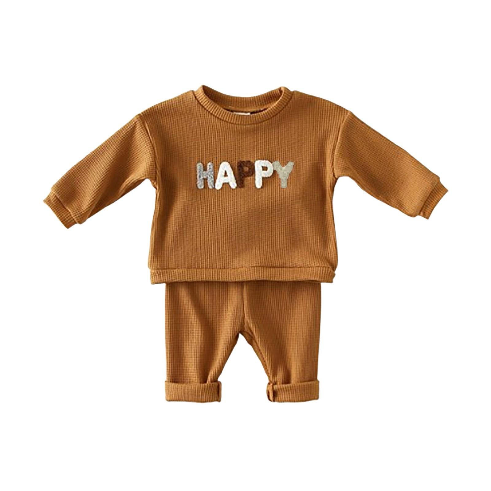 

Костюм-толстовка для мальчиков, детская одежда, костюм из двух частей 90 коричневый