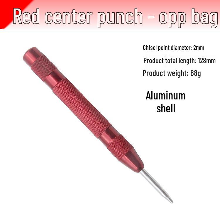 Automatic Center Punch & Emergency Window Breaker with High Hardness Metal Drill Bit
