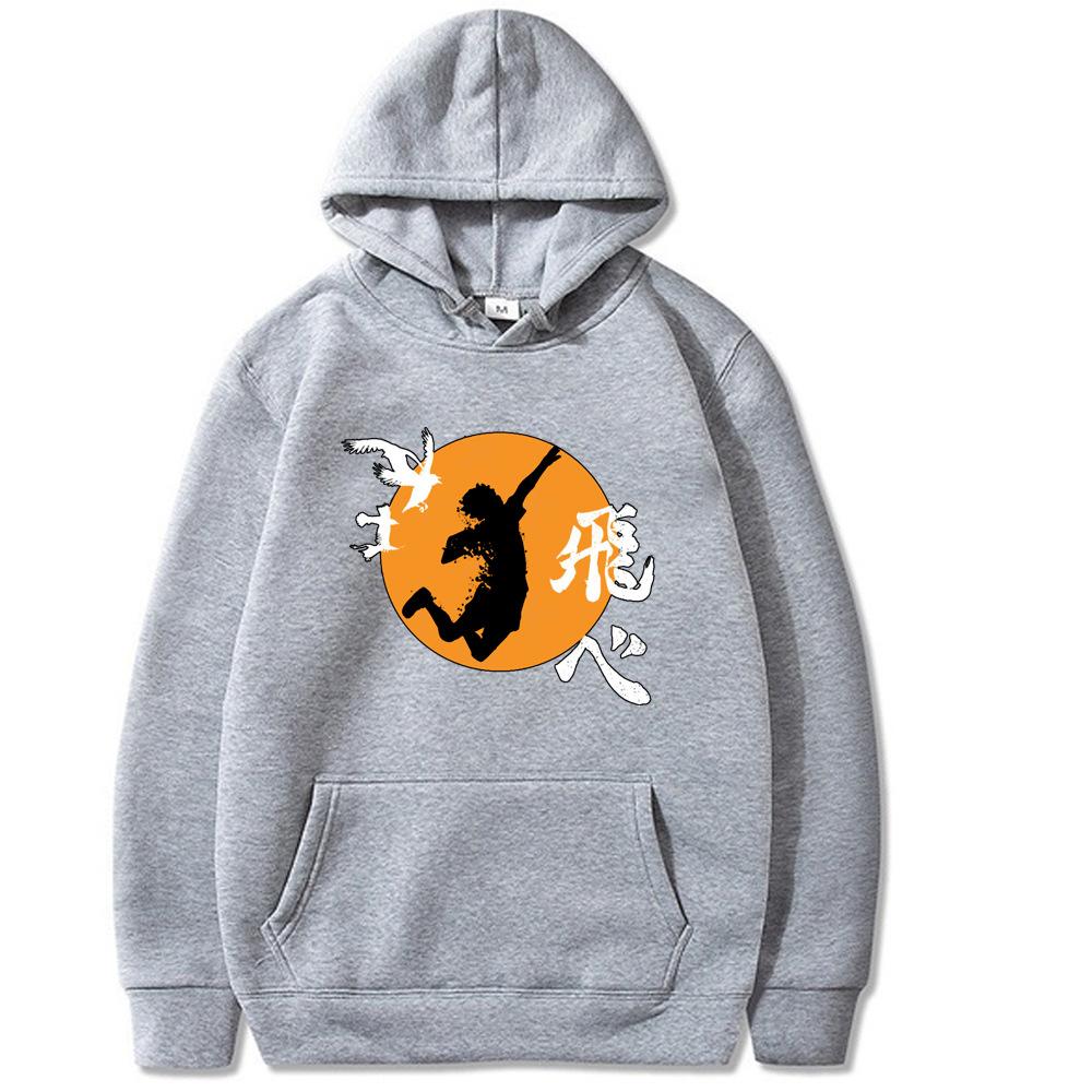 Haikyuu Anime Graphic Harajuku Hoodie Men's and Women's Harajuku Pullover Street Wear Unisex Autumn Winter Plushed