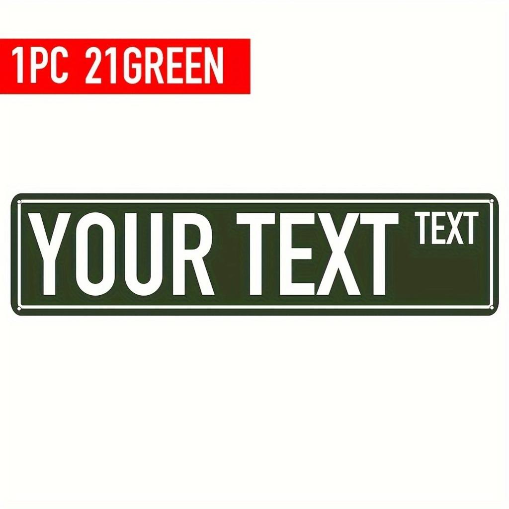 Custom Aluminum Sign Multi Color Indoor Outdoor Home Decor Wall Art Personalized