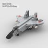 MOC Building Blocks Military Series MIG-31 Foxhound Assembly Model Display Piece Soviet Aircraft Children's Assembly Toy Gift