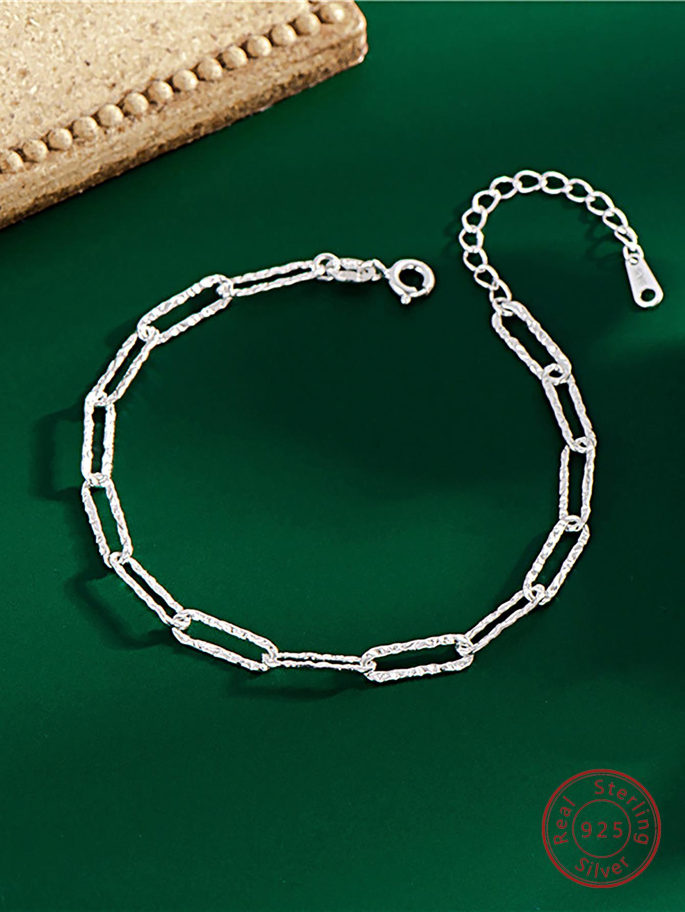 

Итальянский автомобильный браслет с цветком и ртом из стерлингового серебра S925. Прохладные и минималистичные украшения. Adjustable size