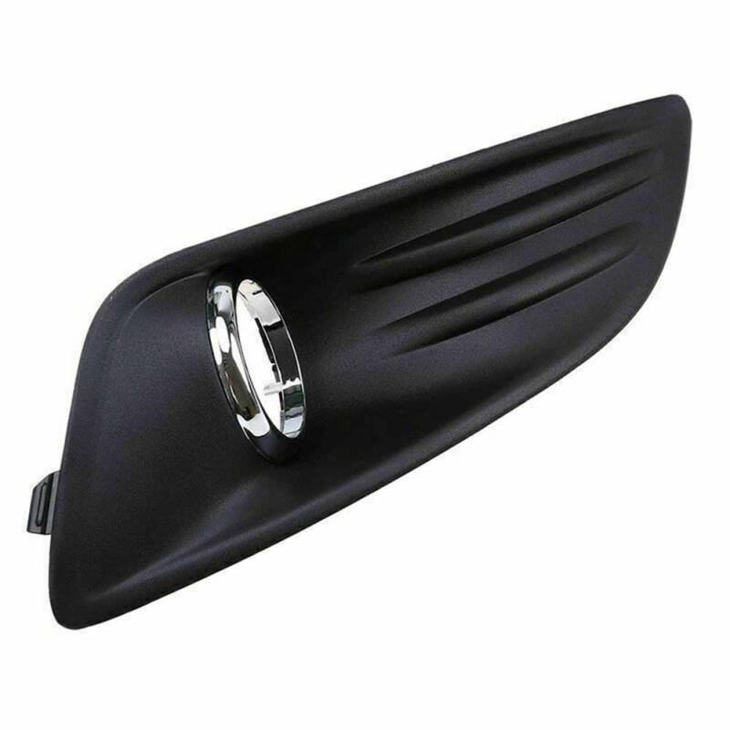 Front Bumper Fog Light Lamp Cover Grille Replacement Lamp Frame Compatible For Ford Fiesta 2013-2016