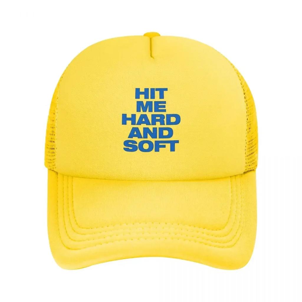 Hit Me Hard And Soft Tour Baseball Cap For Unisex Women Summer Outdoor Mesh Side Sun Hats Caps Adjustable Fit For Casual Wear