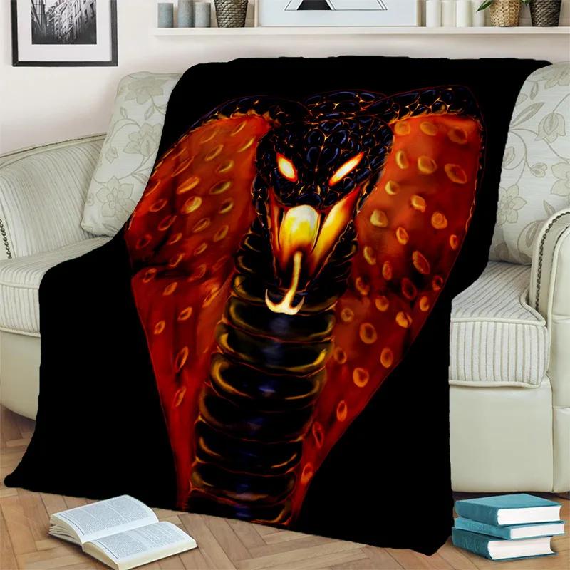 Gothic Snake Serpent Python Viper Blanket,Soft Throw Blanket for Home Bedroom Bed Sofa Picnic Travel Office Cover Blanket Kids