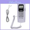 Wall Mounted Mini T555 Phone Caller Id Hotel Home Office Telephone With Lcd Display Backlightwhite