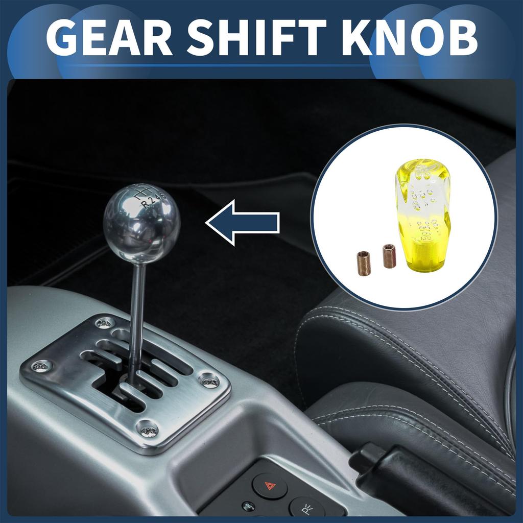 INFINAUTO Car Shift Knobs 10cm Universal Automatic and Manual Car Gear Shift Knob with