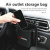 For SsangYong Car Storage Bag Air Vent Dashboard Tidy Hanging Organizer Box Auto Accessories Actyon Korando Turismo Musso Rodius