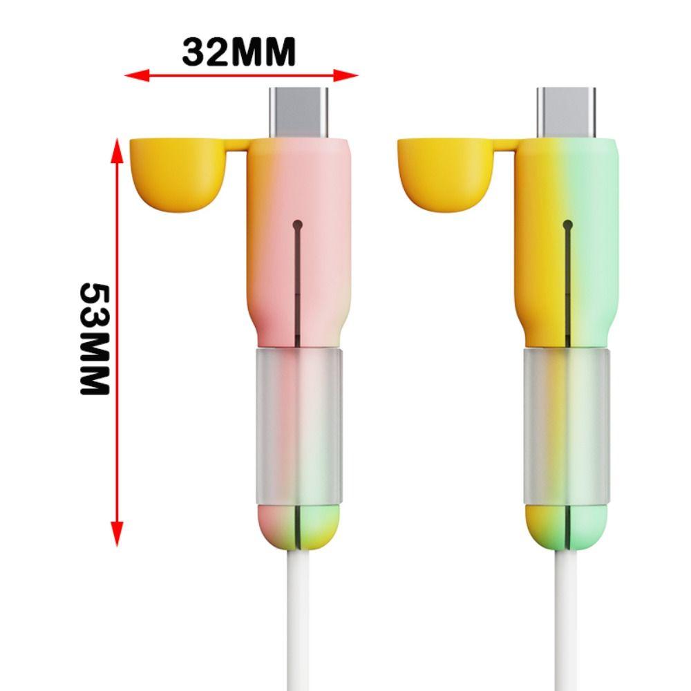 Anti-tear Data Cable Protective Cover Silicone Cord Saver  Data Line Accessories