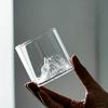 Transparent Household Whiskey Glass Simple Retro Heat-resistant Glass Snow Mountain Cup High-value Mountain Shape Wine Glass