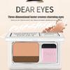 Two-Color Matte Eye Shadow Double Small Box Lazy Eye Shadow Easy To Carry Eyeshadow Tray Professional Women'S Cosmetics