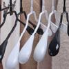 5pcs Metal Dip Plastic Clothes Hanger Pants Clip Wide Shoulder Adult Non-slip Seamless Drying Rack Wardrobe Storage Space Saving