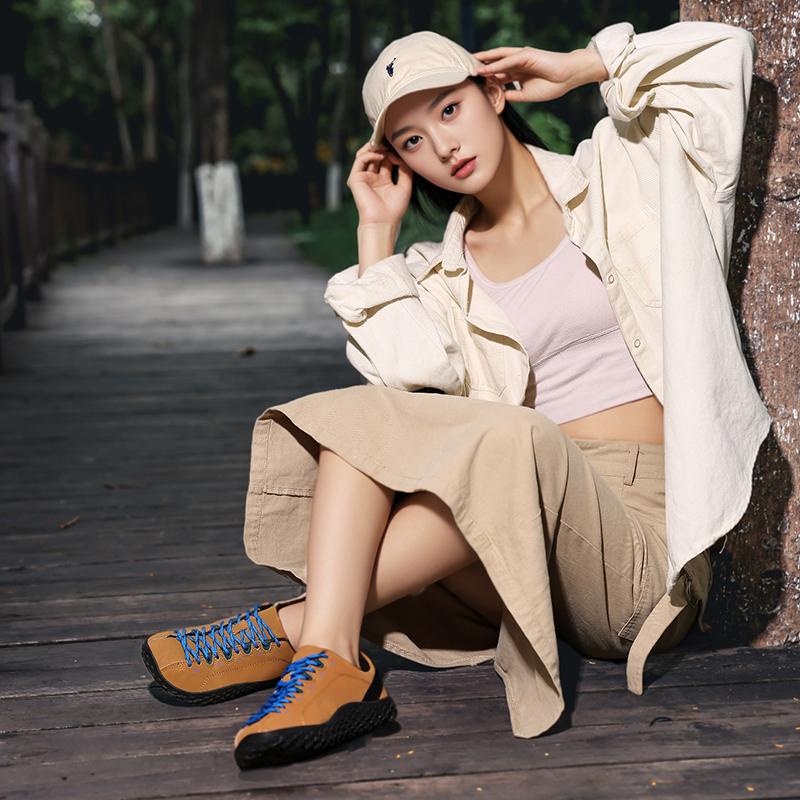 MCTIN Men Sneakers Unisex Fashionable Wide Barefoot Shoes Women Outdoor Off-road Hiking Shoes Lightweight Breathable Walking Shoes