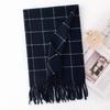 New plaid printing scarf women's autumn and winter versatile imitation cashmere scarf couple warm shawl men