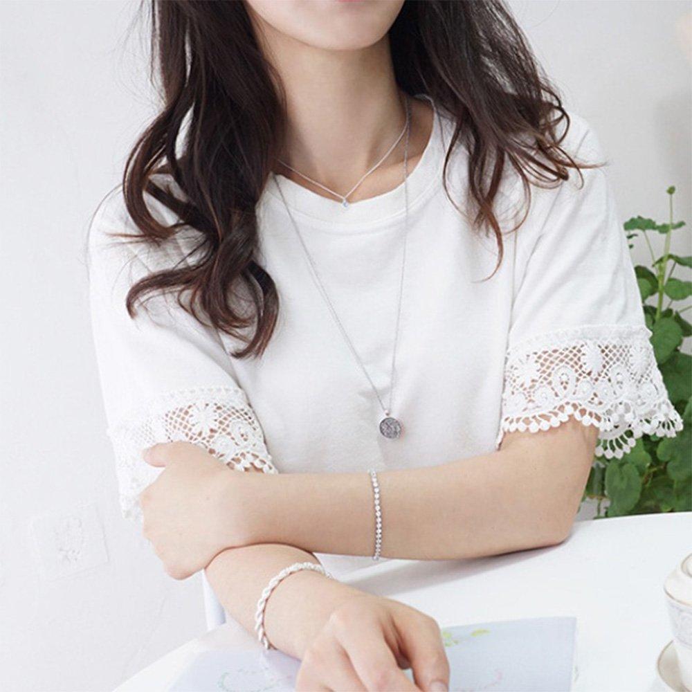 Women's Crystal Twinkle Chain Long Necklace