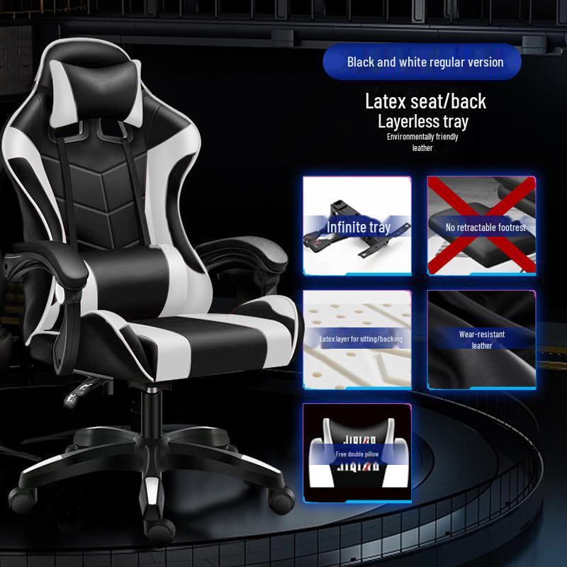 Ergonomischer Racing Gaming Stuhl Liege mit Dreh- und Hubfunktionen