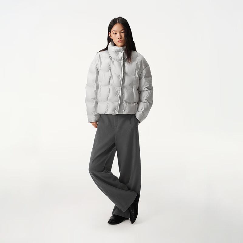 Women's Simple Short Stand-Collar Down Jacket