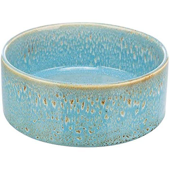Mangeoire pour Chien - TRIXIE - Céramique - 0,9 l - Ø 16 cm - Bleu