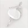 Cute Fashion Brooches Ballet Girl Dancer Crystal Brooches Cute Pin Cartoon Beautiful Princess Ballerina Jewelry Temperament Gift