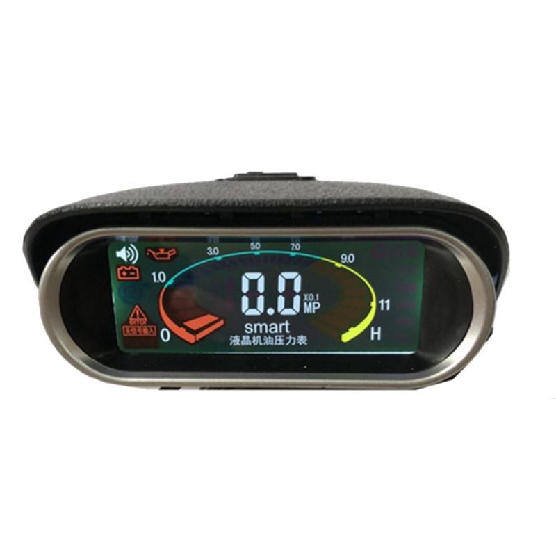 Prominent LCD 12V-24V Excavator Truck Car Engine Oil Pressure Gauge 1/8NPT Oil Pressure Sensor Digital Fuel Pressure Meter