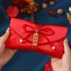 Chinese Style Brocade Red Envelope HongBao Traditional Wedding Money Envelope Blessing Bronzing Red Lucky Bag