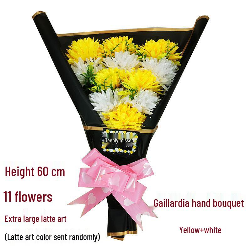 Qingming Chrysanthemenstrauß: Seidenblumen (künstlich) für das Gräberfegen und Friedhofsgedenken