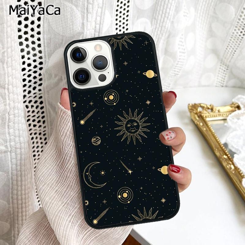 Sun Moons Star Astrological Celestial Phone Case Cover For iPhone 17 Air 16 16e 15 plus 11 12 13 14 pro max coque
