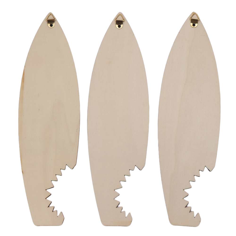 3Pcs Hawaiian Style Surfboard Wall Hanging Vintage Print Surfboard Wooden Sign Home Decoration
