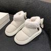 Fashion Women's Snow Boots Winter Warm Thick Ankle Boots Outdoor Anti Slip Furry Bow Cotton Shoes Comfortable Boots