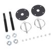 Aluminum Alloy Hood Pin Set Flip Over Universal Car Bonnet Catch Pin Kit for Sedans Trucks