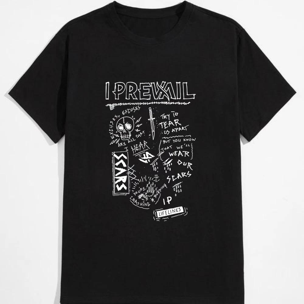 I prevail lifelines album graphic unisex adult tshirt s5xl metalcore band tee S