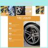 Homonth Automotive Tire Cleaner Powerful Stain Remover For Renewing Tires 100ml