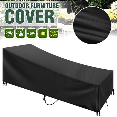 Outdoor Garden Sunbed Cover Sun Lounger Cover Patio Outdoor Lounge Chair Recliner Protective Cover Furniture Waterproof Cover