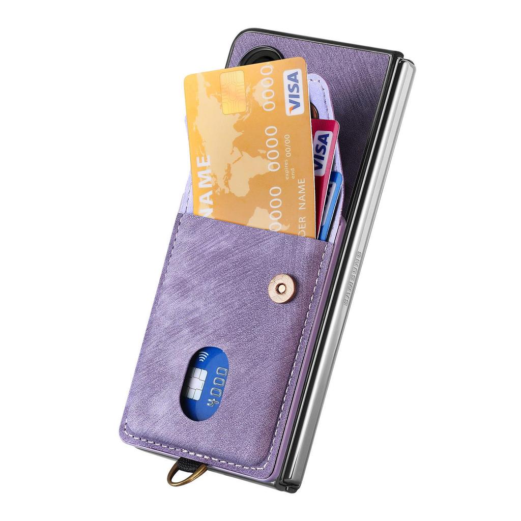 Samsung Z Fold7/Z Fold6 Magnetic Leather Texture Folding Case