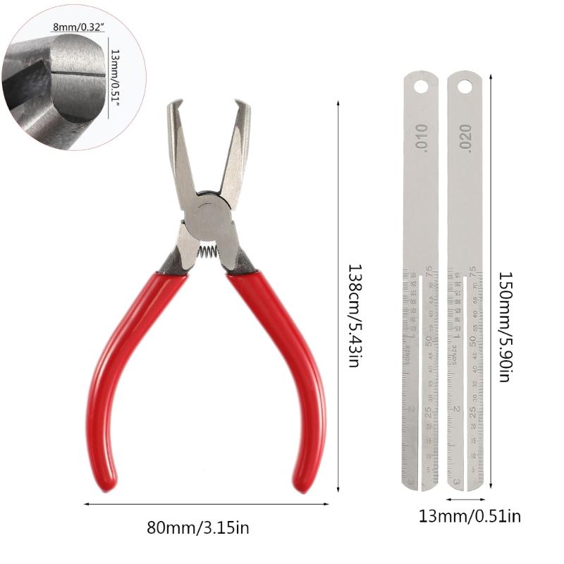 Guitar Bass String Fret Puller Removal Cutting Guitar Pliers Fret Clamp Fret Flat Head Plier Fret Nipper Tool Easy Use